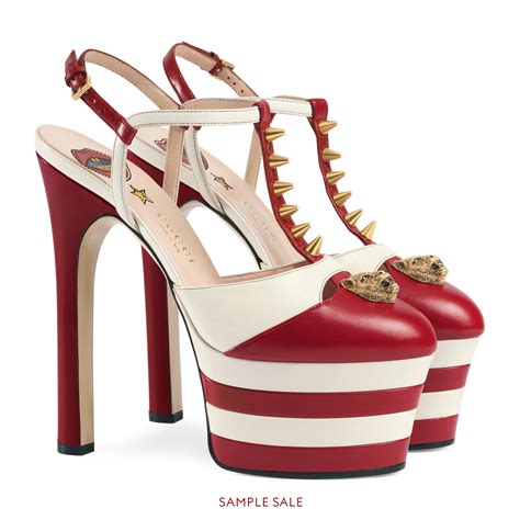 gucci studded heel shoes|high heels Gucci shoes.